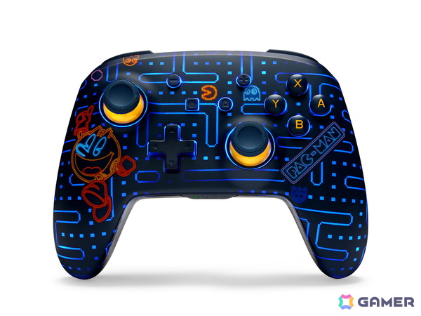 PowerAより「パックマンデザイン」のSwitch用コントローラーが6月30日に発売！アーケードゲームをイメージしたLEDライティングが楽しめるの画像2