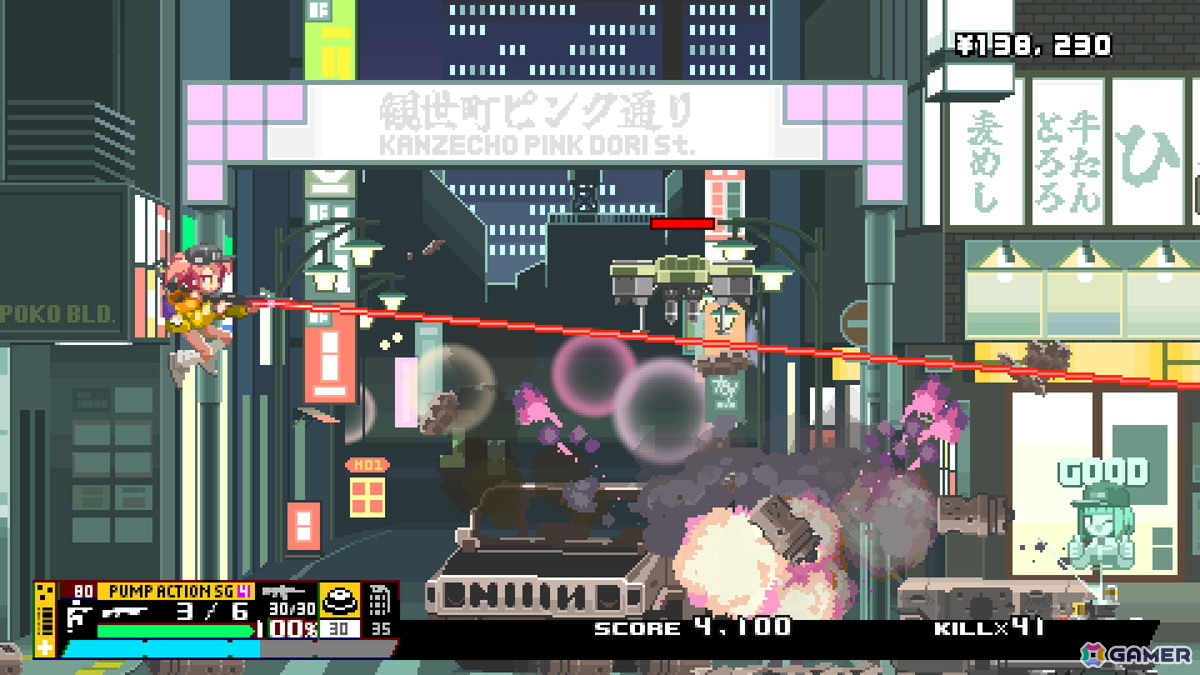 自立型ドローンの破壊ミッションに挑む美少女2Dガンアクション「Nitro Express」がSteamにて配信開始！の画像4
