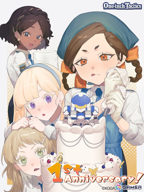 「One-inch Tactics」発売1周年を記念した描き下ろしイラストが公開！プレゼントキャンペーンの企画も進行中の画像1