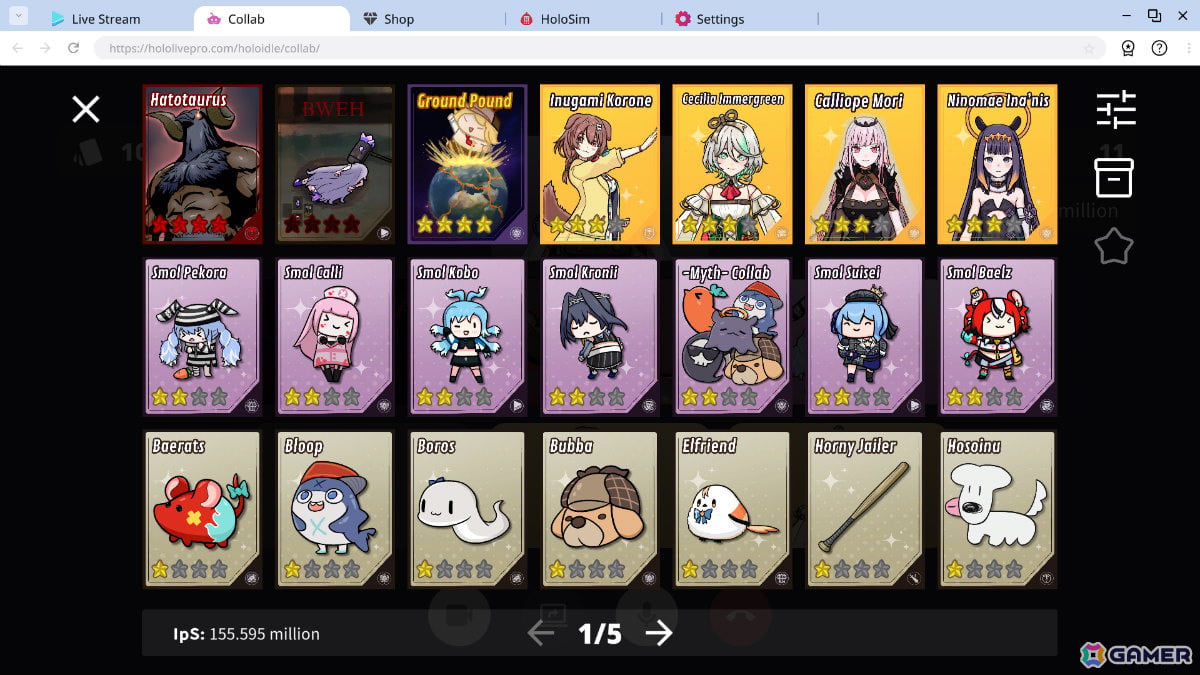 ホロライブタレントの配信をモチーフにした癒し系クリッカーゲーム「Holoidle」が6月6日にリリース！の画像7
