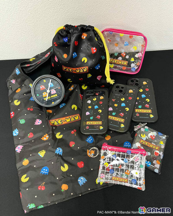 「パックマン」発売45周年を記念したコラボ雑貨がサンキューマートに登場！iPhoneケースやTシャツ、置き時計などが429円（税込）でラインナップの画像4