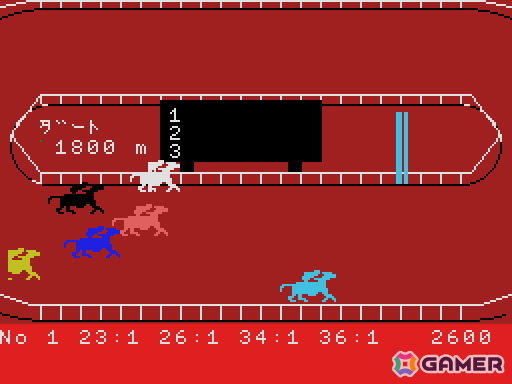 競馬ゲーム「MSXダービー（MSX版）」がプロジェクトEGGでリリース！7つのレースを制覇し3,000円の所持金をどこまでも増やせの画像1