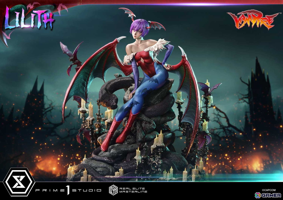 対戦格闘ゲーム「ヴァンパイア」よりリリスが1/4スケールスタチューで登場！「魔界のリアル」を追求の画像