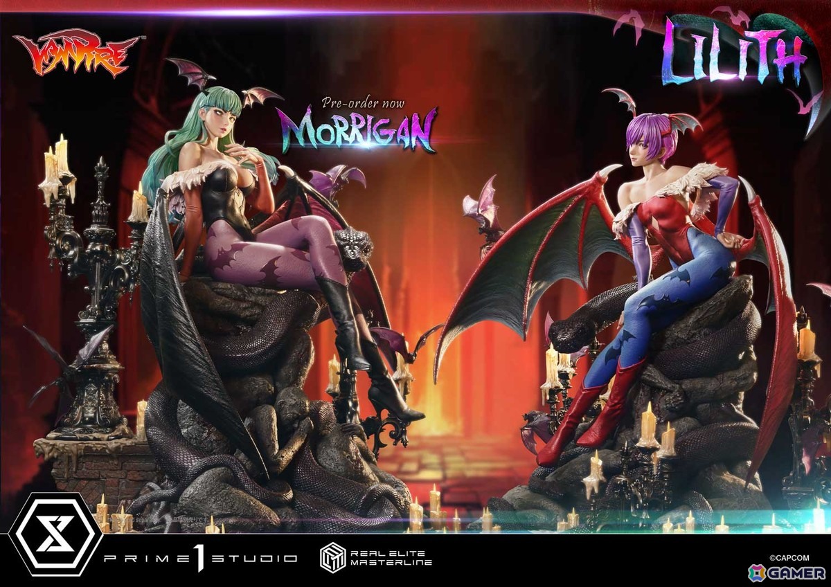 対戦格闘ゲーム「ヴァンパイア」よりリリスが1/4スケールスタチューで登場！「魔界のリアル」を追求の画像