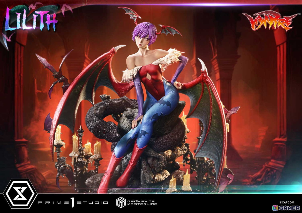 対戦格闘ゲーム「ヴァンパイア」よりリリスが1/4スケールスタチューで登場！「魔界のリアル」を追求の画像