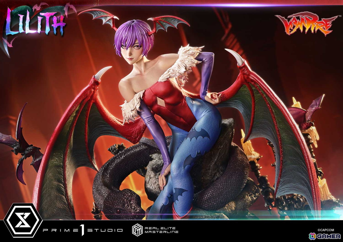 対戦格闘ゲーム「ヴァンパイア」よりリリスが1/4スケールスタチューで登場！「魔界のリアル」を追求の画像