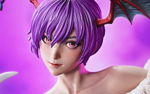 対戦格闘ゲーム「ヴァンパイア」よりリリスが1/4スケールスタチューで登場！「魔界のリアル」を追求