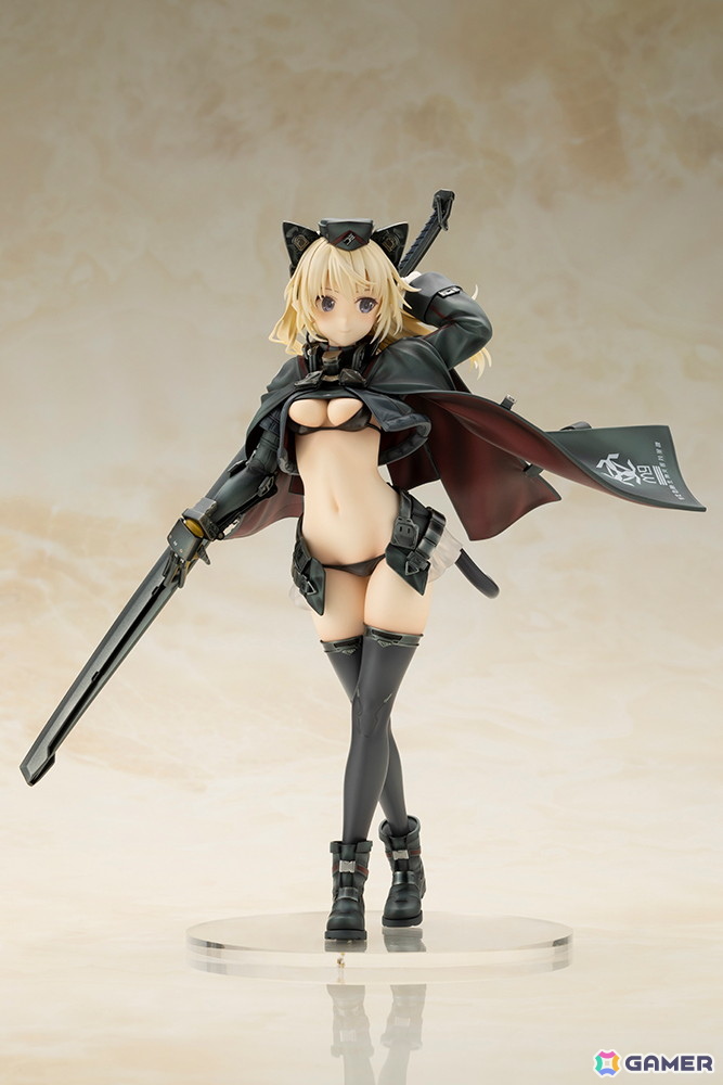 「島田フミカネ ART WORKS」よりアルシアがフィギュアに!ジャケットの上にマントを羽織り、大型の長刀を装備した姿で立体化の画像
