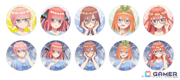アニメ「五等分の花嫁＊」と「Zoff」のコラボメガネが予約受付中！メガネをかけた五つ子の描き下ろしイラストアイテムが付属の画像24