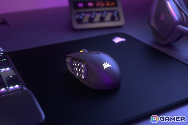CORSAIRよりゲーミングマウス「SCIMITAR ELITE WIRELESS SE」が5月30日に発売！最大3万3,000DPIと16個のカスタマイズ可能なボタンを搭載の画像1