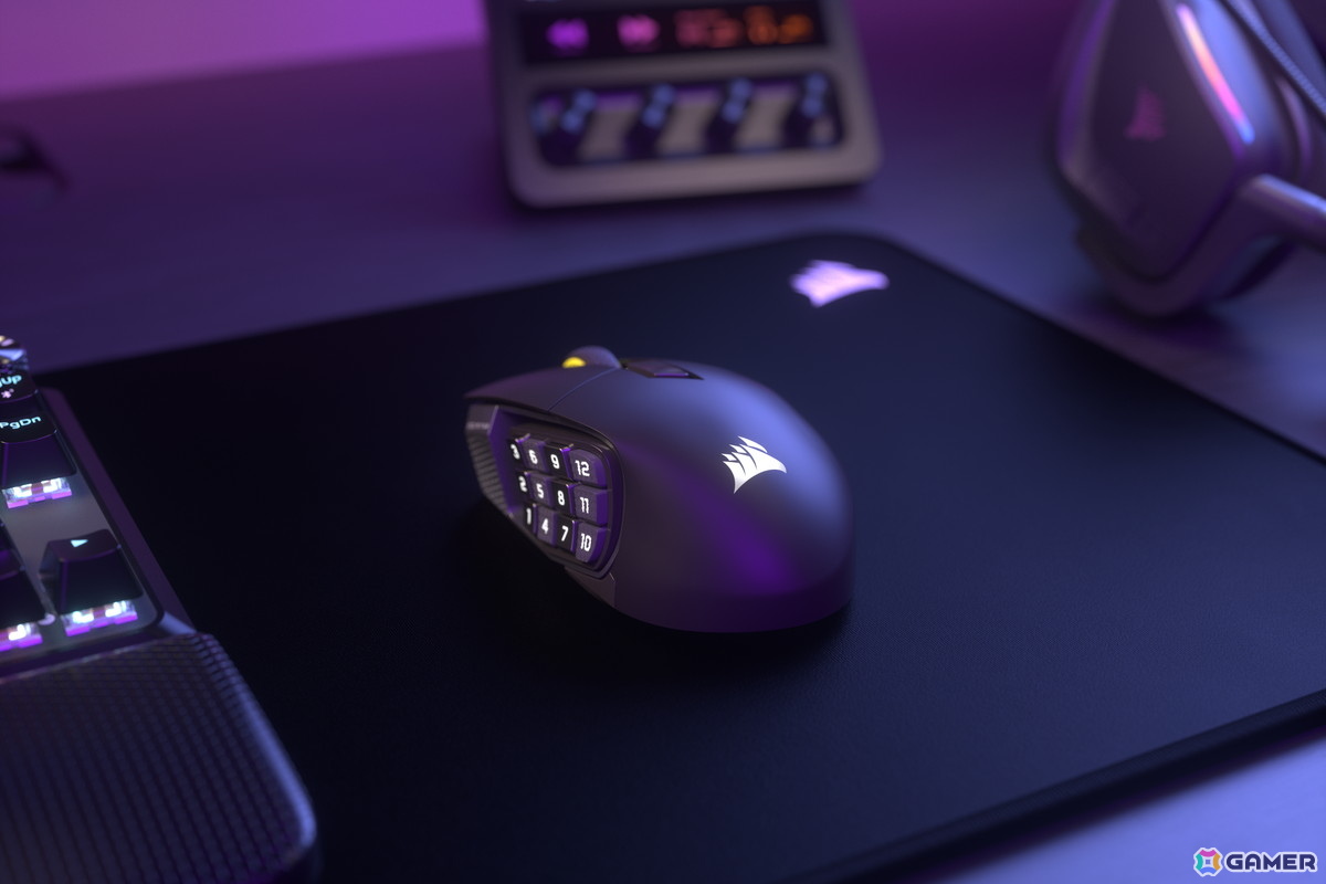 CORSAIRよりゲーミングマウス「SCIMITAR ELITE WIRELESS SE」が5月30日に発売!最大3万3,000DPIと16個のカスタマイズ可能なボタンを搭載の画像