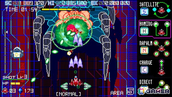 5つサブウェポンを使い分ける縦スクロールシューティング「ブレイズオブストーム」の体験版がSteamで公開！の画像