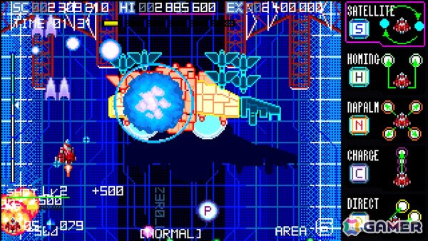 5つサブウェポンを使い分ける縦スクロールシューティング「ブレイズオブストーム」の体験版がSteamで公開！の画像