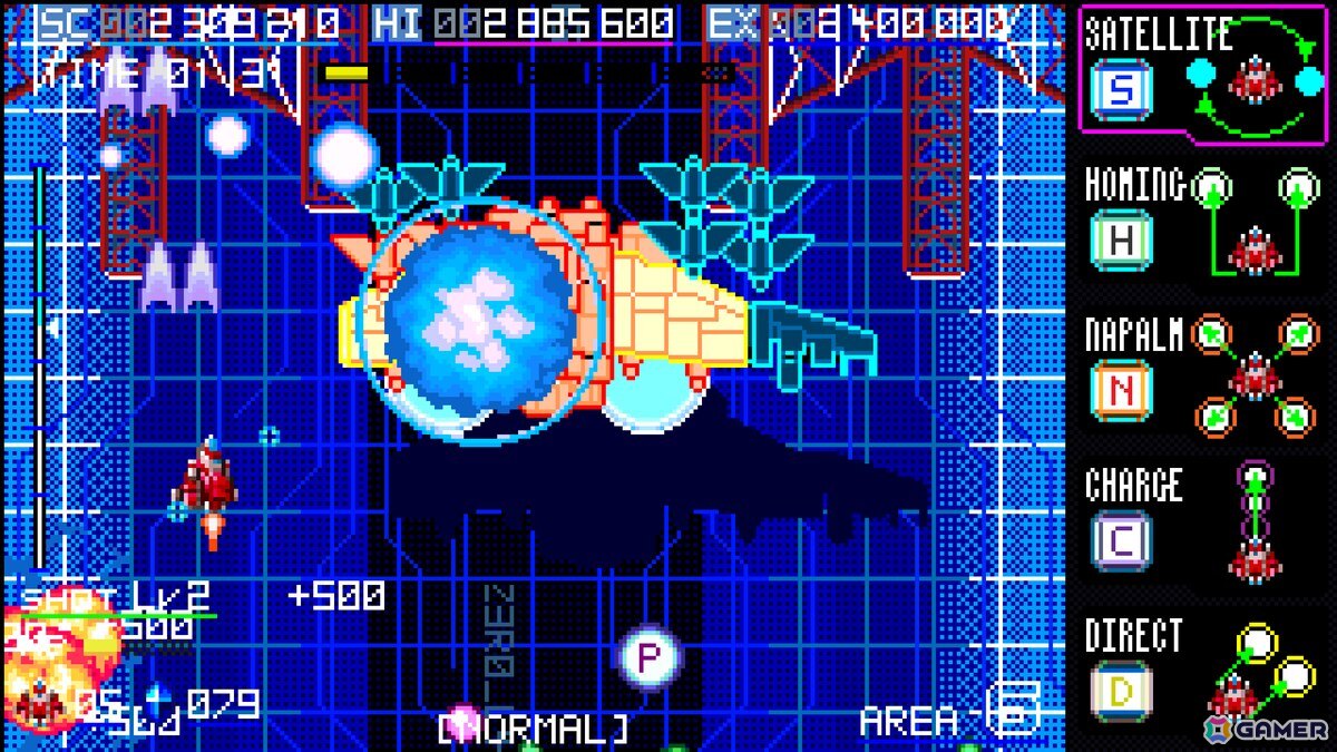 5つサブウェポンを使い分ける縦スクロールシューティング「ブレイズオブストーム」の体験版がSteamで公開！の画像8