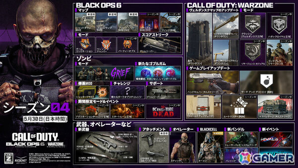 「CoD: BO6」「CoD: WZ」シーズン04が5月30日より開幕！5つの新マップや映画「バレリーナ:The World of John Wick」のバンドルが登場の画像1