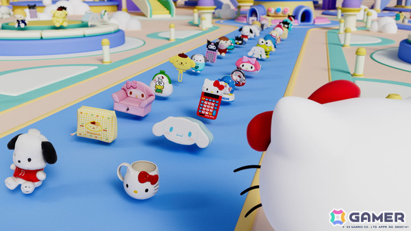 1,000種類以上のサンリオグッズが大集合!3Dパズルゲーム「ハローキティ マーチマッチ」が2025年夏に配信の画像