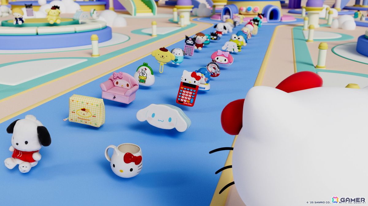 1,000種類以上のサンリオグッズが大集合！3Dパズルゲーム「ハローキティ マーチマッチ」が2025年夏に配信の画像8
