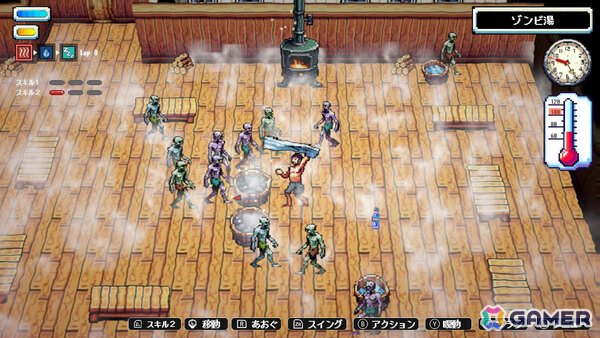 魔界のサウナでゾンビを整える熱波無双アクション「Sauna of the DEAD」Switch版が配信!の画像