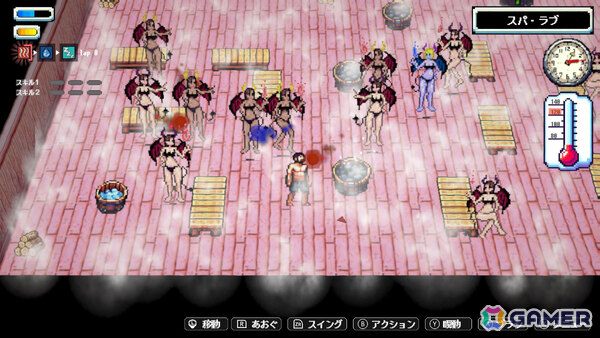 魔界のサウナでゾンビを整える熱波無双アクション「Sauna of the DEAD」Switch版が配信!の画像
