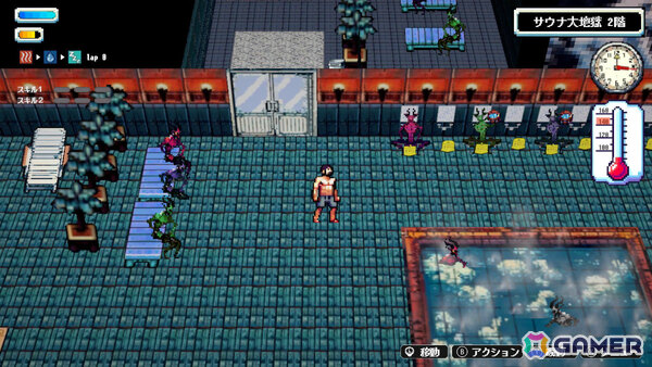 魔界のサウナでゾンビを整える熱波無双アクション「Sauna of the DEAD」Switch版が配信!の画像