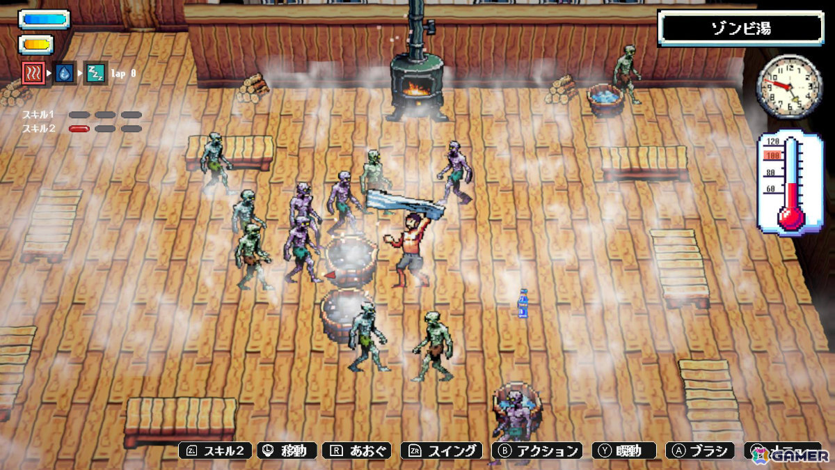 魔界のサウナでゾンビを整える熱波無双アクション「Sauna of the DEAD」Switch版が配信！の画像3