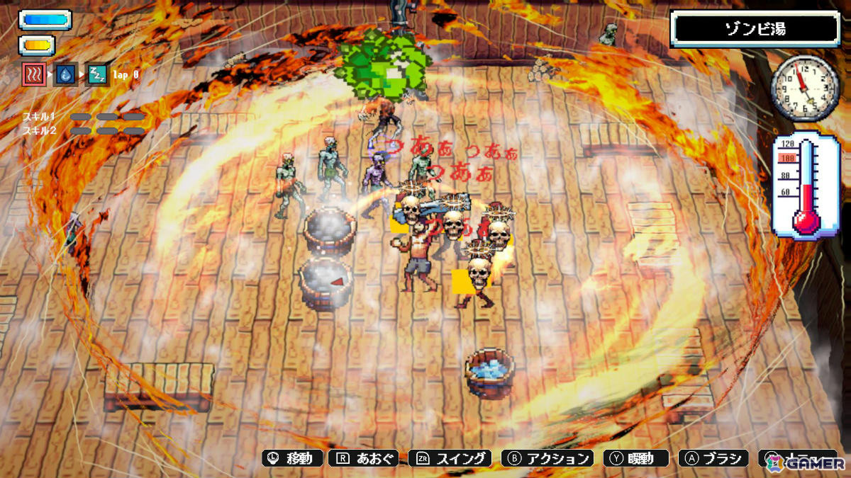 魔界のサウナでゾンビを整える熱波無双アクション「Sauna of the DEAD」Switch版が配信！の画像4