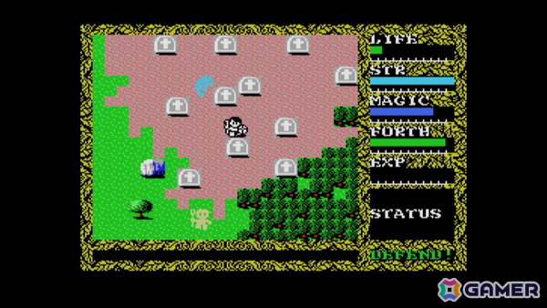 「EGGコンソール ハイドライドII MSX」がリリース！魔法を駆使して前作の6倍にもなるフィールドマップを攻略しようの画像