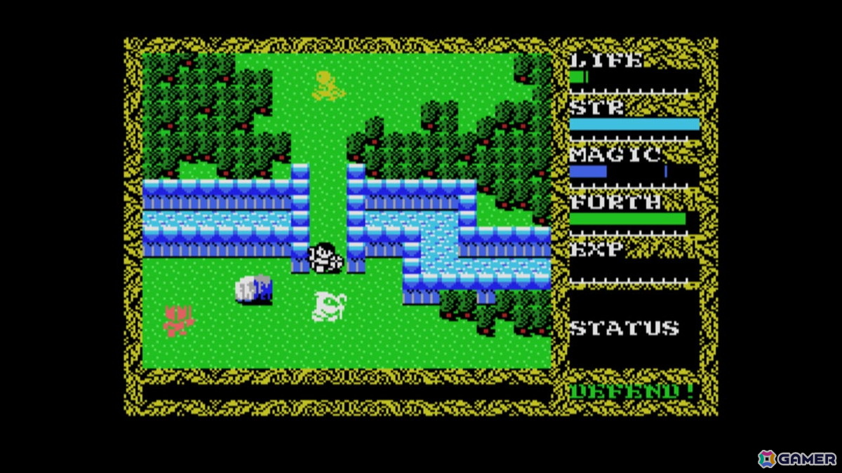 「EGGコンソール ハイドライドII MSX」がリリース！魔法を駆使して前作の6倍にもなるフィールドマップを攻略しようの画像2