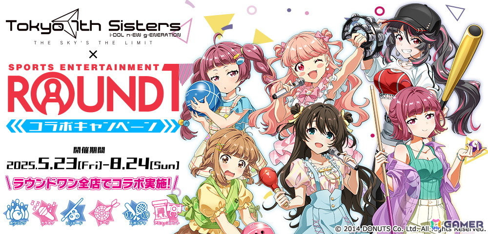 「ナナシス」ROUND1コラボキャンペーンが開催!描き下ろしイラストを使用したグッズの販売もの画像