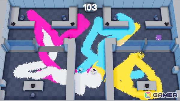 お掃除ロボが大暴れ!ペイントパーティーゲーム「スプラッターボット」が2025年第3四半期にSwitch/Steamで配信の画像