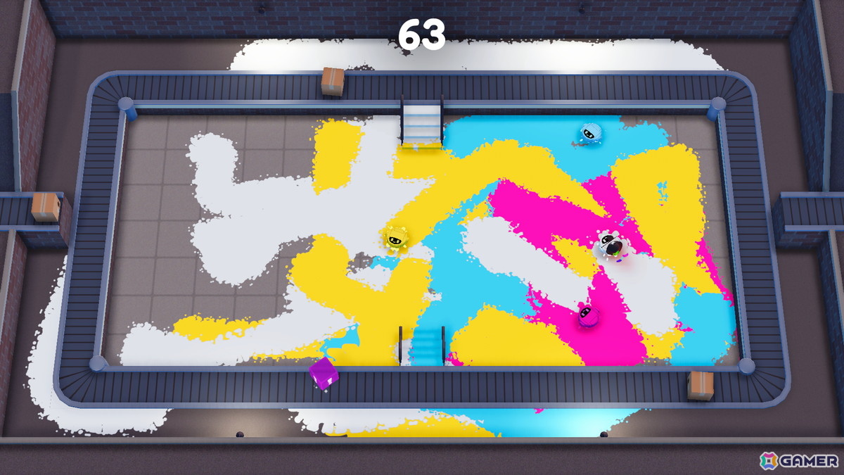 お掃除ロボが大暴れ!ペイントパーティーゲーム「スプラッターボット」が2025年第3四半期にSwitch/Steamで配信の画像