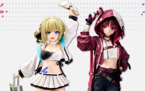 「ぶいすぽっ！スケールフィギュア-Play with paint vol.5」が6月6日より全国のGiGOグループの店舗で展開！英リサさん、如月れんさんが登場