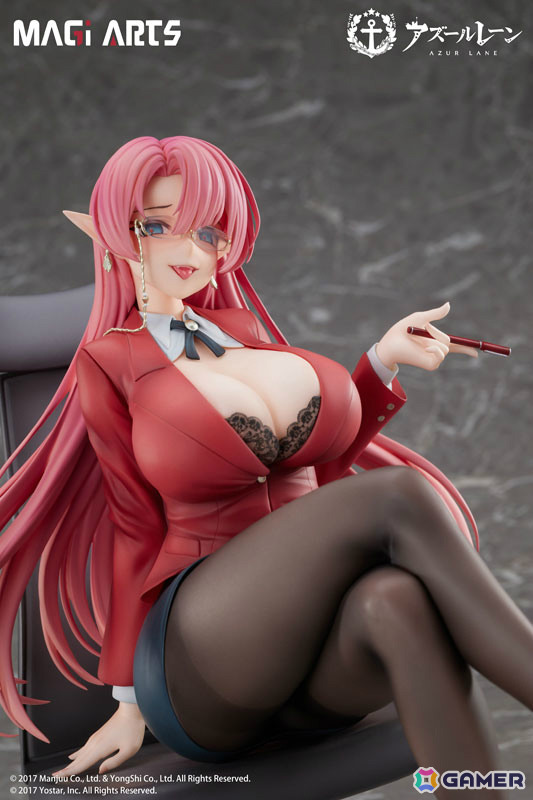 「アズレン」デューク・オブ・ヨークが“賢装のペダゴーグ”の姿で1/6スケールフィギュアに！差し替え顔パーツも付属の画像12
