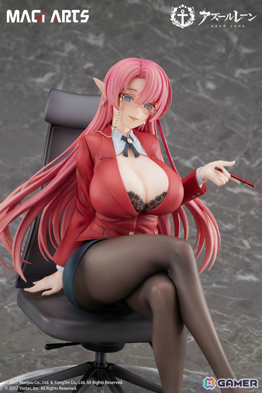 「アズレン」デューク・オブ・ヨークが“賢装のペダゴーグ”の姿で1/6スケールフィギュアに！差し替え顔パーツも付属の画像13