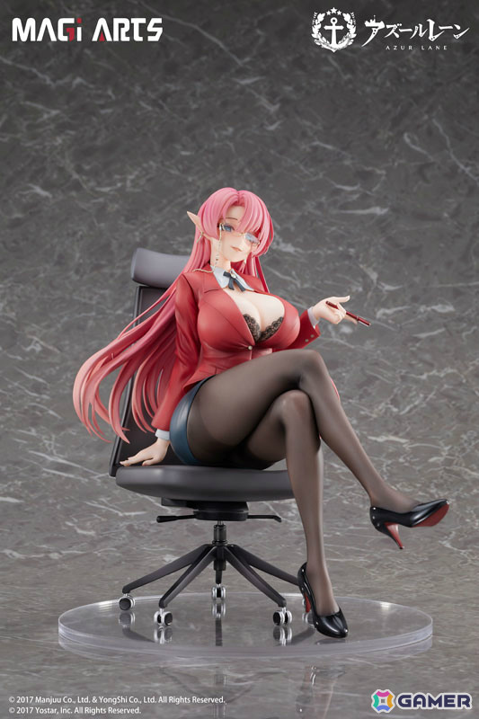 「アズレン」デューク・オブ・ヨークが“賢装のペダゴーグ”の姿で1/6スケールフィギュアに！差し替え顔パーツも付属の画像3