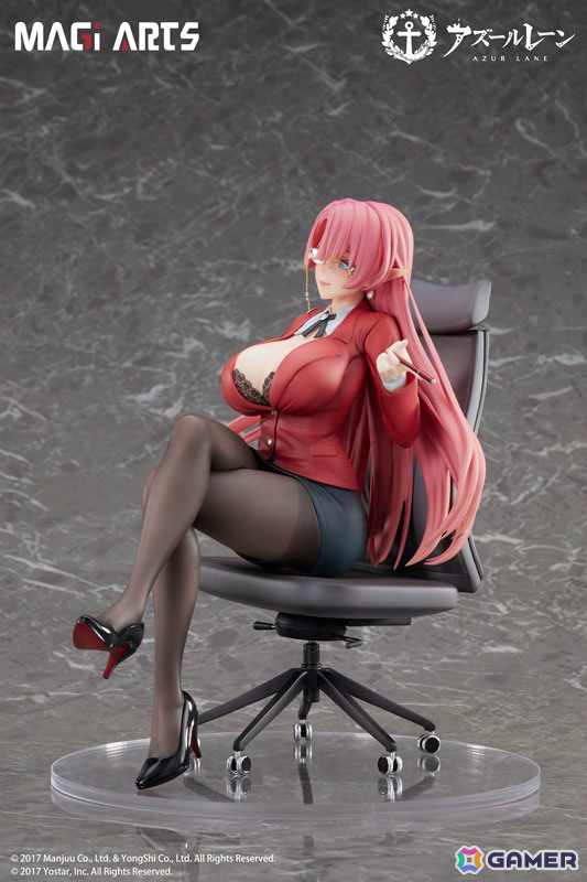 「アズレン」デューク・オブ・ヨークが“賢装のペダゴーグ”の姿で1/6スケールフィギュアに！差し替え顔パーツも付属の画像9