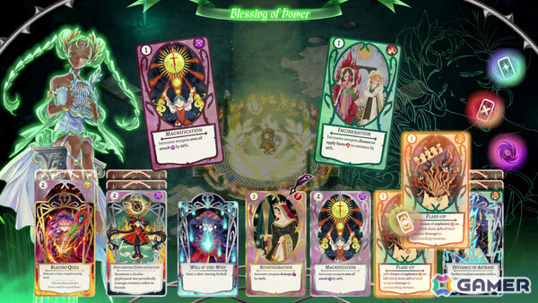 「東方」や「ヴァンサバ」からインスピレーションを得た弾幕サバイバルデッキ構築ゲーム「ヘル・メイデン」のSteamページが公開！の画像