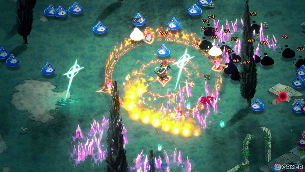 「東方」や「ヴァンサバ」からインスピレーションを得た弾幕サバイバルデッキ構築ゲーム「ヘル・メイデン」のSteamページが公開！の画像10