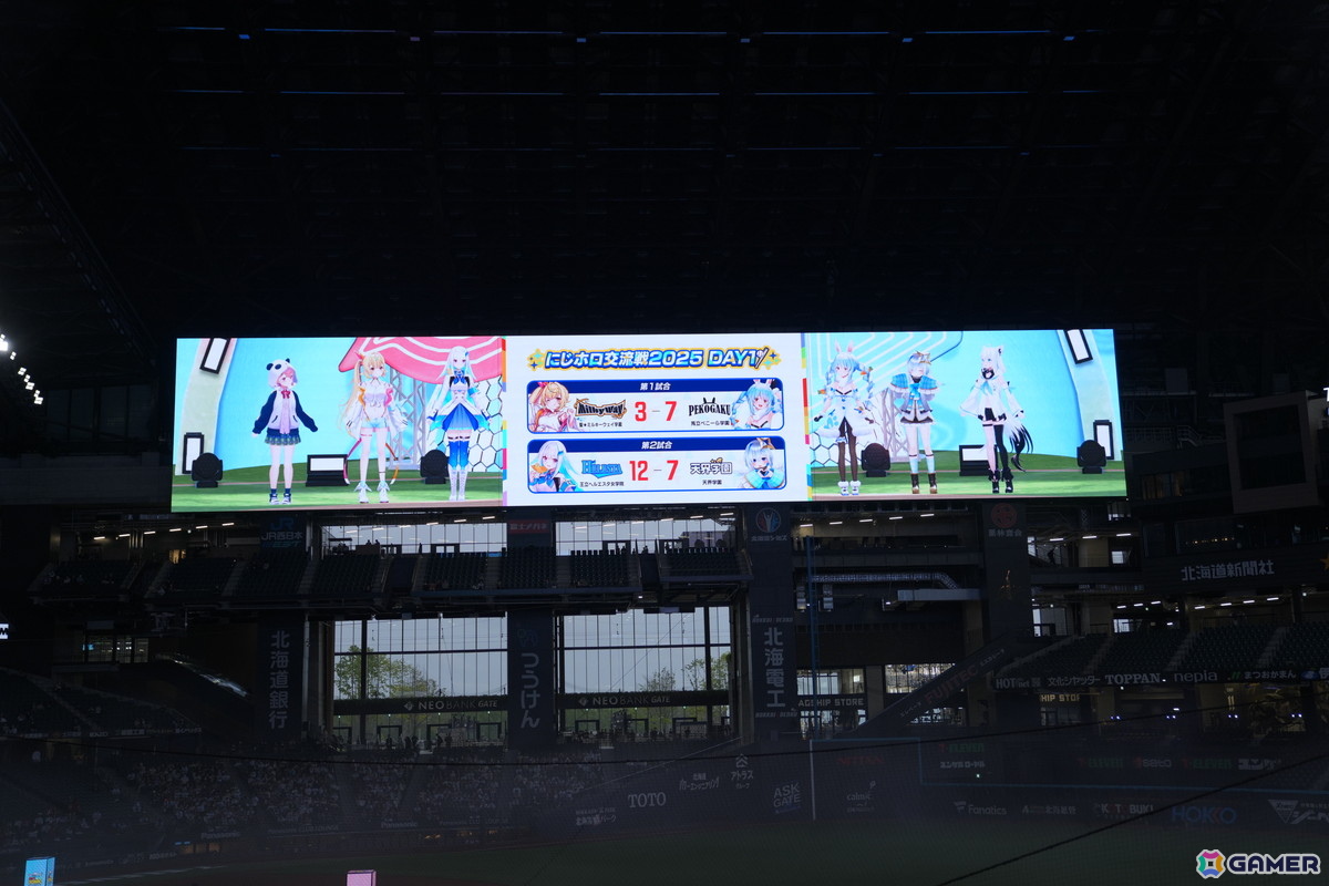 にじさんじとホロライブによる「DMMオンクレpresents にじホロ交流戦2025」がエスコンフィールドHOKKAIDOで開幕!オフィシャルレポートが到着の画像