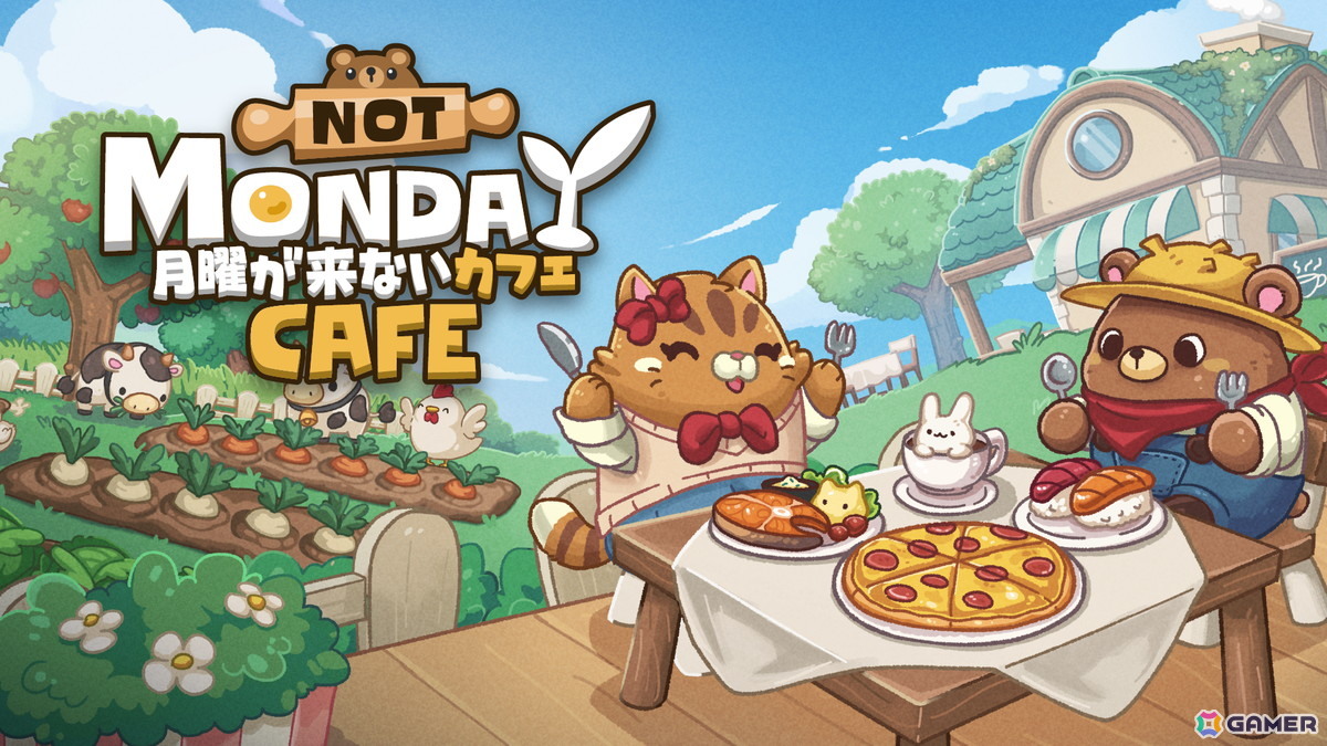 YoutubeやTwitchのコメントでつながる放置系カフェ経営ゲーム「月曜が来ないカフェ」の体験版がSteamで配信！の画像