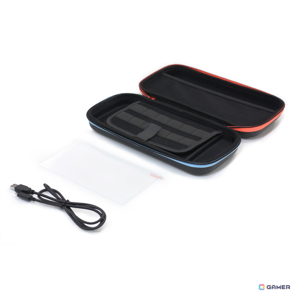 「Switch 2用しょっぱなアクセサリーセット」が7月18日に発売！画面保護ガラスフィルムと収納ポーチ、USB充電ケーブルの3点がセットにの画像3