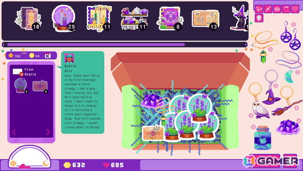 ステッカーショップシミュレーションゲーム「Sticky Business」で魔法の魅力が詰まった追加コンテンツ「Book of Shadows」が配信！の画像2