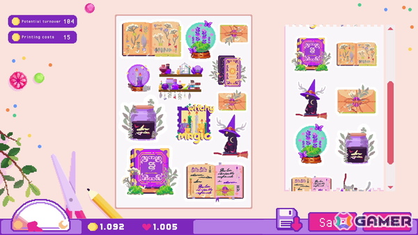 ステッカーショップシミュレーションゲーム「Sticky Business」で魔法の魅力が詰まった追加コンテンツ「Book of Shadows」が配信！の画像3