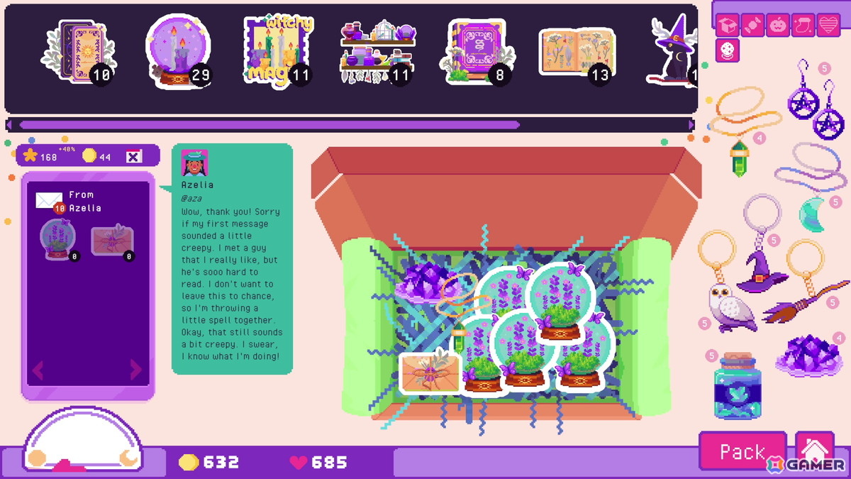 ステッカーショップシミュレーションゲーム「Sticky Business」で魔法の魅力が詰まった追加コンテンツ「Book of Shadows」が配信！の画像