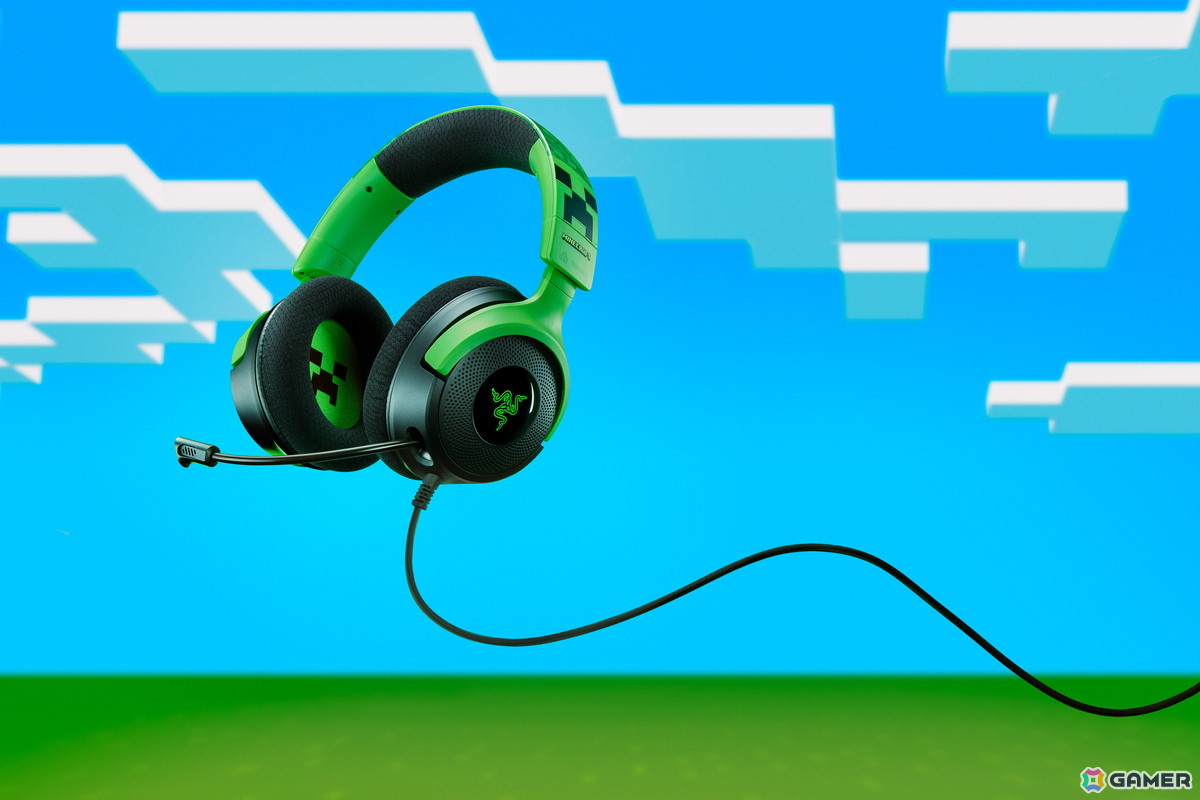 Razerと「マイクラ」のコラボゲーミングデバイスが6月27日に発売！クリーパーモチーフのヘッドセットやマウスなど4製品がラインアップの画像