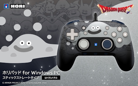 「ドラゴンクエスト」はぐれメタルデザインのホリパッドが発売！AボタンとLスティックにもスライムがいるなど遊び心のあるデザインに
