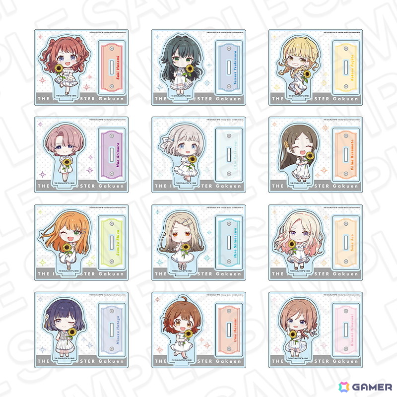 「学園アイドルマスター POP UP SHOP」が有楽町マルイ 7Fにて6月27日より開催!白いワンピースとヒマワリが印象的なグッズが登場の画像