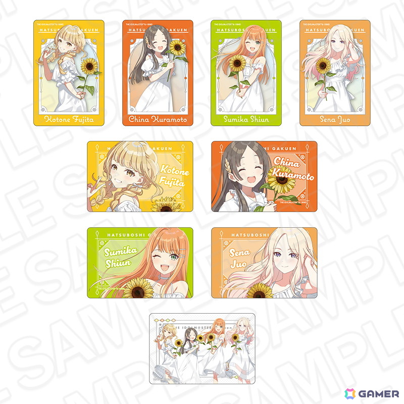 「学園アイドルマスター POP UP SHOP」が有楽町マルイ 7Fにて6月27日より開催!白いワンピースとヒマワリが印象的なグッズが登場の画像