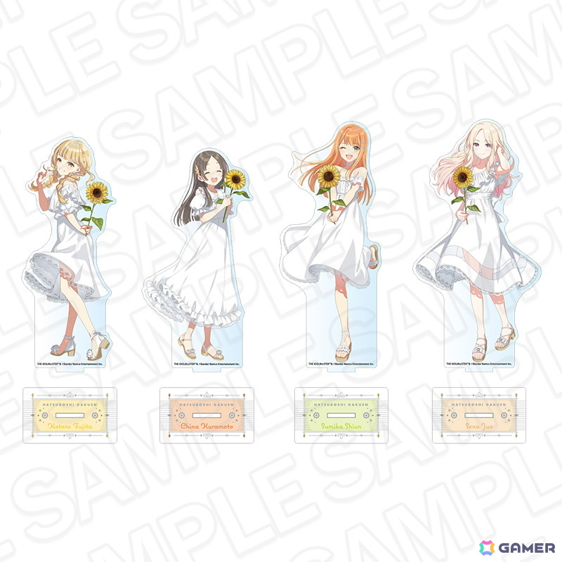 「学園アイドルマスター POP UP SHOP」が有楽町マルイ 7Fにて6月27日より開催!白いワンピースとヒマワリが印象的なグッズが登場の画像