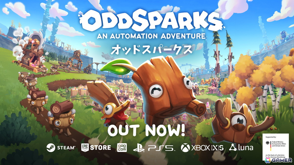 ファンタジー世界を舞台にした自動化アドベンチャーゲーム「Oddsparks: An Automation Adventure」の正式版がPS5/Xbox版で発売!の画像